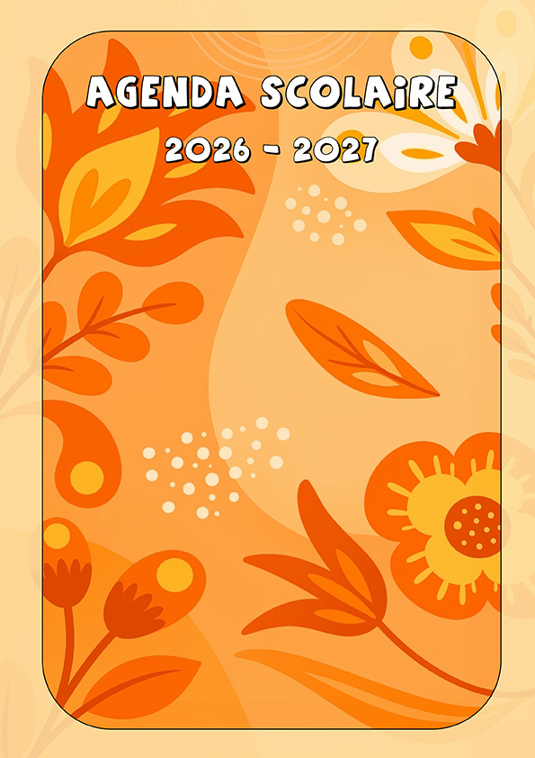 A4 Flowers - couverture orange - Titulaire (GE)