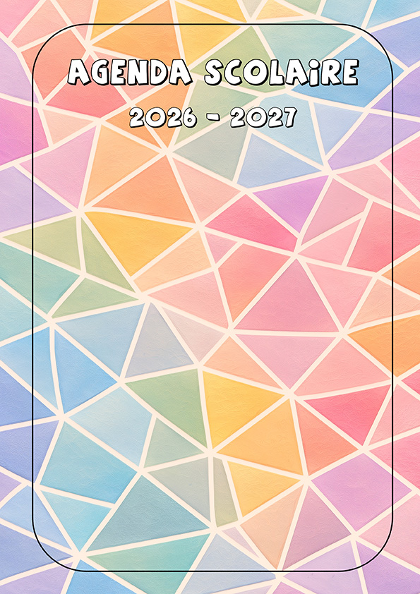 A4 Vierge MOSAÏQUE avec fonds colorés - Titulaire (GE)