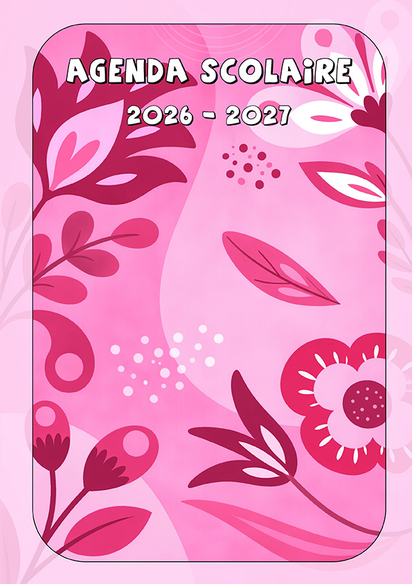 A5 Flowers - couverture rose - Titulaire (GE)