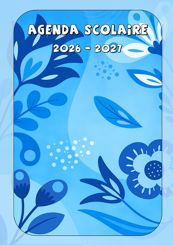 A5 Flowers - couverture bleue - MDAS AV-MUS (GE)