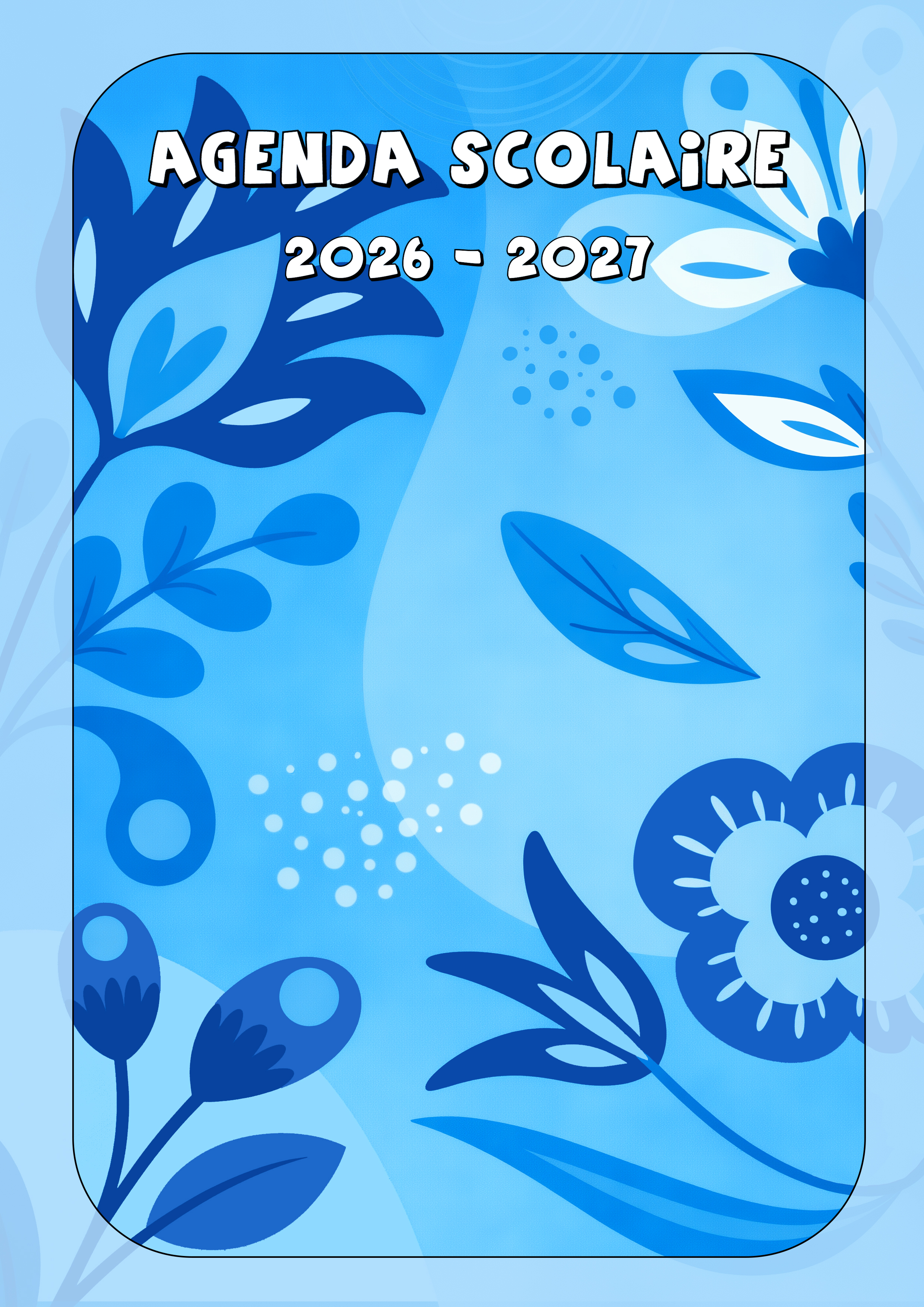 A5 Flowers - couverture bleue - Titulaire (VD VS NE FR JU BE)