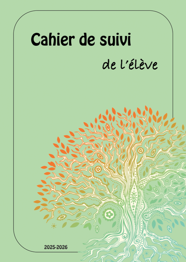 A4 Cahier de suivi de l'élève - Version standard 